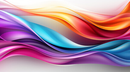 Fototapeta premium Free_vector_rainbow_ribbons