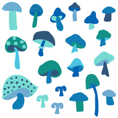 Retro Mushroom Collection No.1