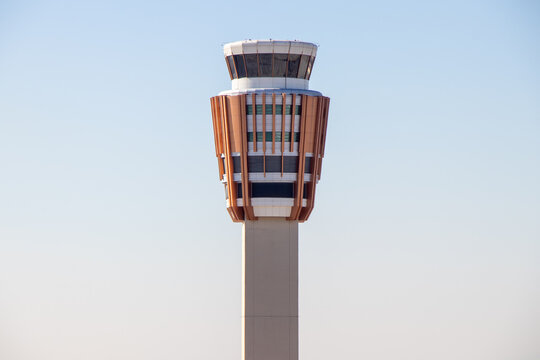 Air traffic control tower at Phoenix Sky Harbor International Airport - Phoenix, Arizona, USA