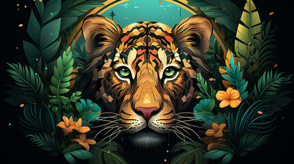 Free_vector_tiger_print_background