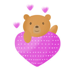teddy bear with heart