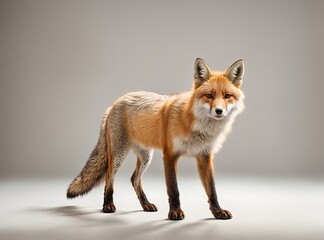 Fototapeta premium Red Fox in Winter's Embrace