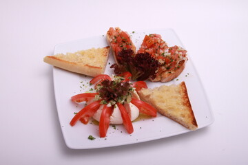 Bruschetta mit Tomate-Morzarella