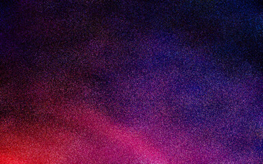 Blue and pink grainy color gradient wave background with noise texture effect. Abstract dark grainy color gradient. Abstract design for banner, poster, cover. Abstract gradient background. Copy space.