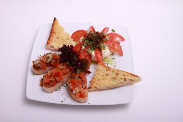 Bruschetta mit Tomate-Morzarella