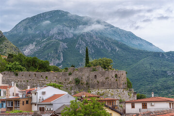Fototapeta na wymiar An ancient fortress of the city of Stari Bar, in Montenegro. Travel photo