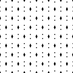 Seamless pattern. Figures background. Geometrical backdrop. Simple shapes wallpaper. Digital paper, web designing, textile print. Rhombuses, circles ornament. Vector