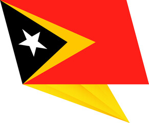 East Timor pin flag