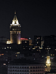 Fototapeta premium wonderful views of the cosmopolitan city of Istanbul in the evening atmosphere