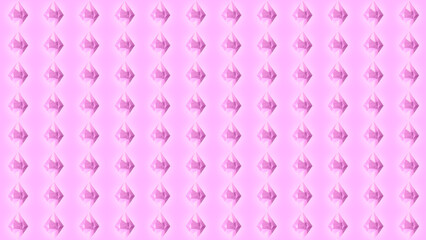 Abstract pink background with crystals