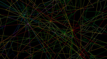 Abstract background with lines. Lasers. Laser projections