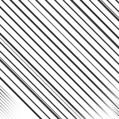 Obraz premium Black and white striped abstract background overlay. Motion effect. PNG graphic illustration with transparent background.