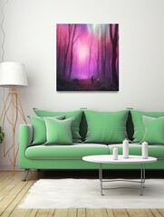 Ethereal Aurora Borealis: Sky Dance - Natural Wonders Canvas Print Landscape