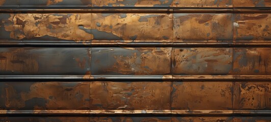 Rusty tin. Tin texture background. Tin wallpaper. Rusty old iron. Horizontal banner format