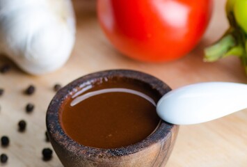 Ingredients ready for italian pasta sauce