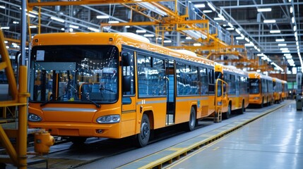 Automobile factories engaged in the manufacturing of buses.