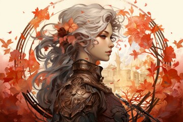 Graceful elven archer - Generative AI