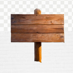 Wooden sign, wooden board with ropes isolated.	
