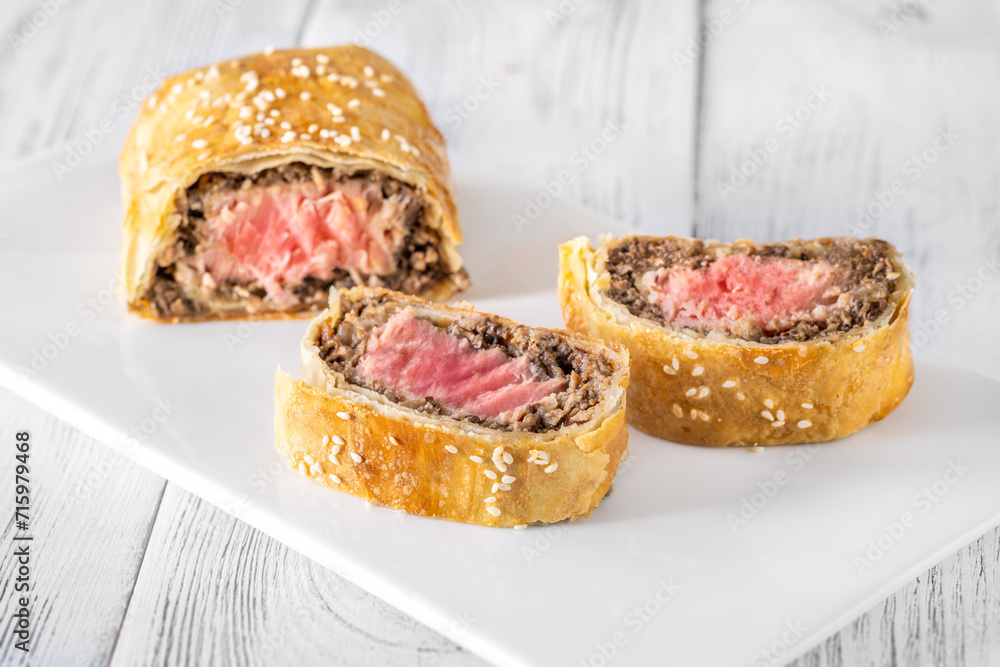 Canvas Prints Portion of tuna wellington