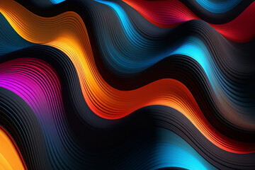Colorful wallpaper image depicting diferent colorful shapes - Powered by Adobe