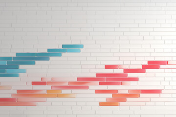 Colorful bricks wallpaper