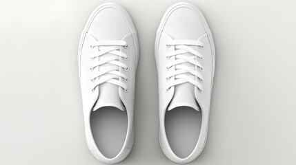 white shoes mock up isolated