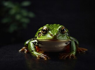 Naklejka premium Frog in Midnight