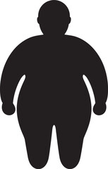 Fit and Fearless Vector Design in Black Icon Advocating Anti Obesity Measures Revolutionary Resilience 90 Word Logo for Human Obesity Transformation
