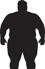 Contours of Change Emblem Leading the Fight Against Obesity in 90 Words Metamorphosis Mission Black Iconic Logo for Human Obesity Transformation