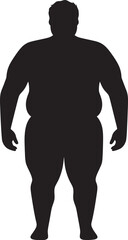 Fit Foundations 90 Word Emblem in Black for Obesity Awareness Obesity Odyssey Human Logo Vector for Wellness Revolution