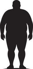 Obesity Odyssey Human Logo Vector for Wellness Revolution Weight Warrior 90 Word Iconic Emblem Against Obesity