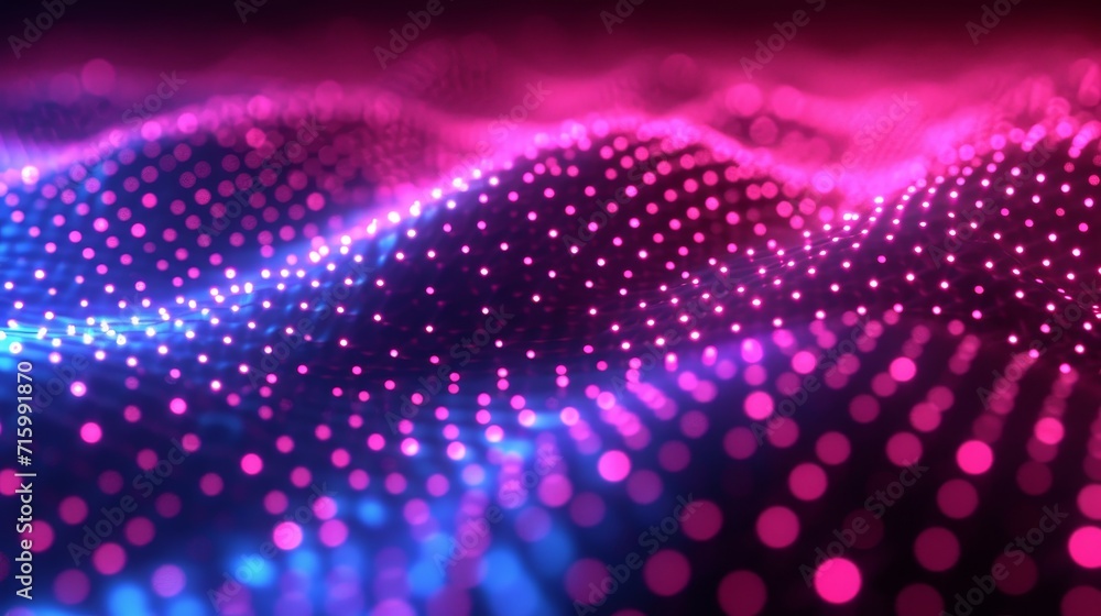 Aufkleber abstract pattern featuring a vibrant and eye-catching arrangement of rainbow dots and lines.