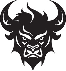 Chic Oni Silhouette Elegant Vector Illustration in Noir Shadowy Oni Face Intricate Black Icon for a Modern Look