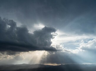 Obraz premium Natural cloudy/rainy sky