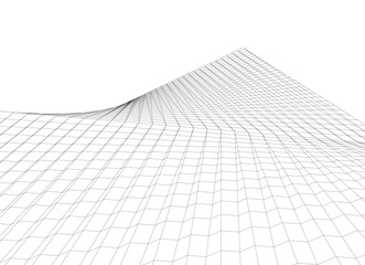 abstract buildings architectural drawing 3d