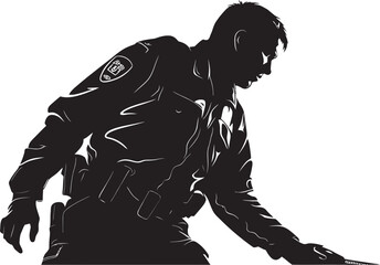 Vigorous Retribution Intense Police and Violent Emblem Darkened Guardians Police Wrath and Violent Forces