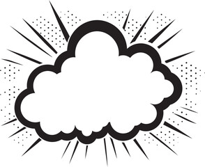 Speech Bubble Showcase 80 Word Iconic Design Charm PopArt Panache 80 Words Comic Speech Bubble Vector