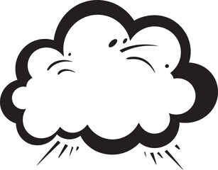 Cloud of Conversation Iconic Black Design in 80 Words 80 Word Extravaganza Pop Culture Speech Bubble Icon