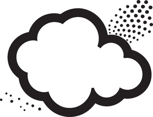 Retro Remark Dynamic Black Speech Bubble Emblem Expressive Exchange PopArt Comic Cloud Vector Design
