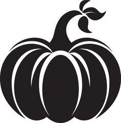 Jack O Icon Black Icon of Pumpkin Logo in Vector Spooky Symmetry Iconic Black Pumpkin Icon in Vector