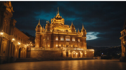 Obraz premium A Beautiful castle architecture, Ai photos
