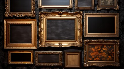 picture frames ai generated - obrazy, fototapety, plakaty