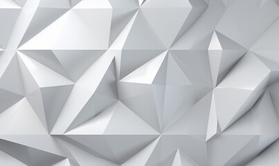 Geometric Patterns: A White Background with Triangular Shapes Generative AI