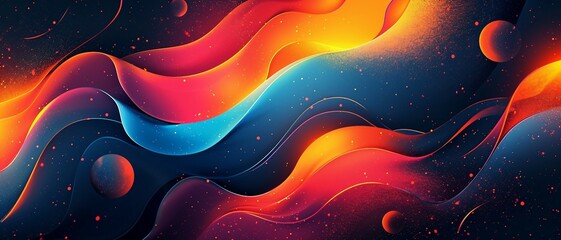 sports-themed background with abstract shapes suggesting movement and energy, using bold contrasting colors for a fitness tracking UI, Ideal for App and Website Design . - obrazy, fototapety, plakaty
