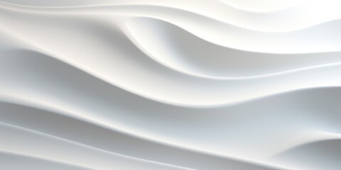 Fototapeta premium a white modern wall with creases on it, in the style of striped compositions, smooth curves, monochromatic depth, layered texture, dynamic angles