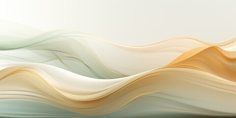 Fototapeta premium a white and beige background with a beige wave, in the style of light leaks, light orange and gold, light orange and light gold, serene visuals