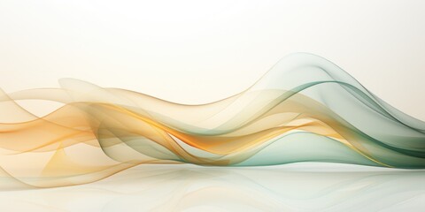 a white and beige background with a beige wave, in the style of light leaks, light orange and gold, light orange and light gold, serene visuals