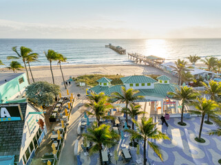 Anglers Fishing Pier,.Sunrise.Fort Lauderdale, Miami.Lauderdale by the Sea, Florida, USA