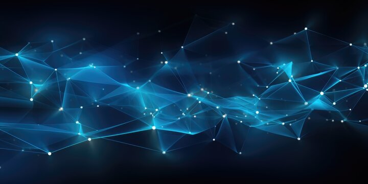 a blue background with blue hexagons, in the style of contrasting lights and darks, webcore