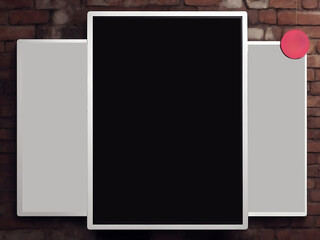 Fototapeta premium flyer mockup design, Creative business flyer template, Business flyer template, Flyer Template Geometric shape used for business poster layout, flyer template with minimalist design.